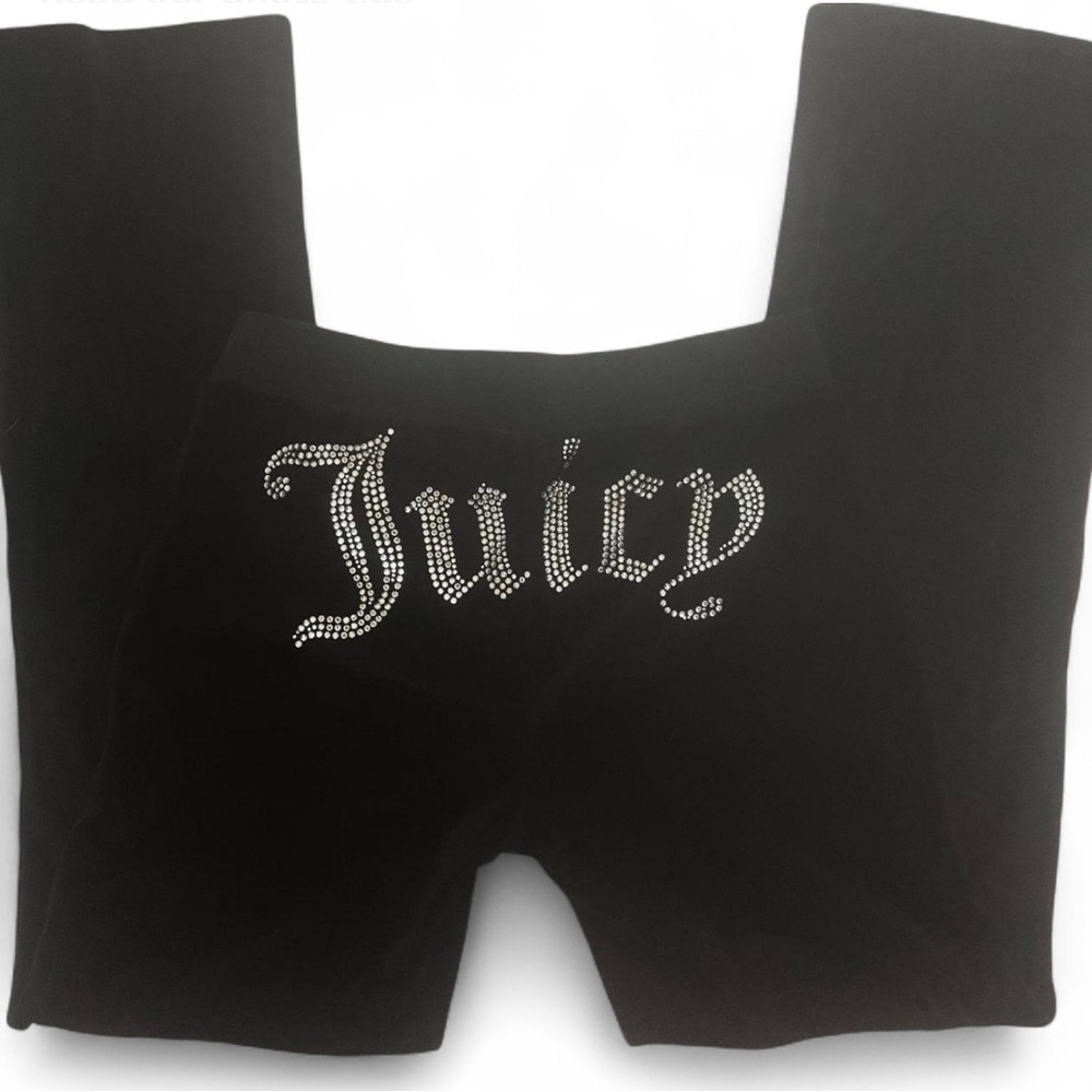 Juicy Couture Y2K Black Velour Track Pants